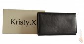 Kristy.X Dámská kožená peněženka 115166 černá