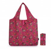 Bagmaster Skládací nákupní taška na zip SHOPPING BAG 22 H RED - barevná kabelka