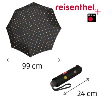 Reisenthel Dámský skládací lehký deštník Umbrella Pocket Classic Dots RS7009