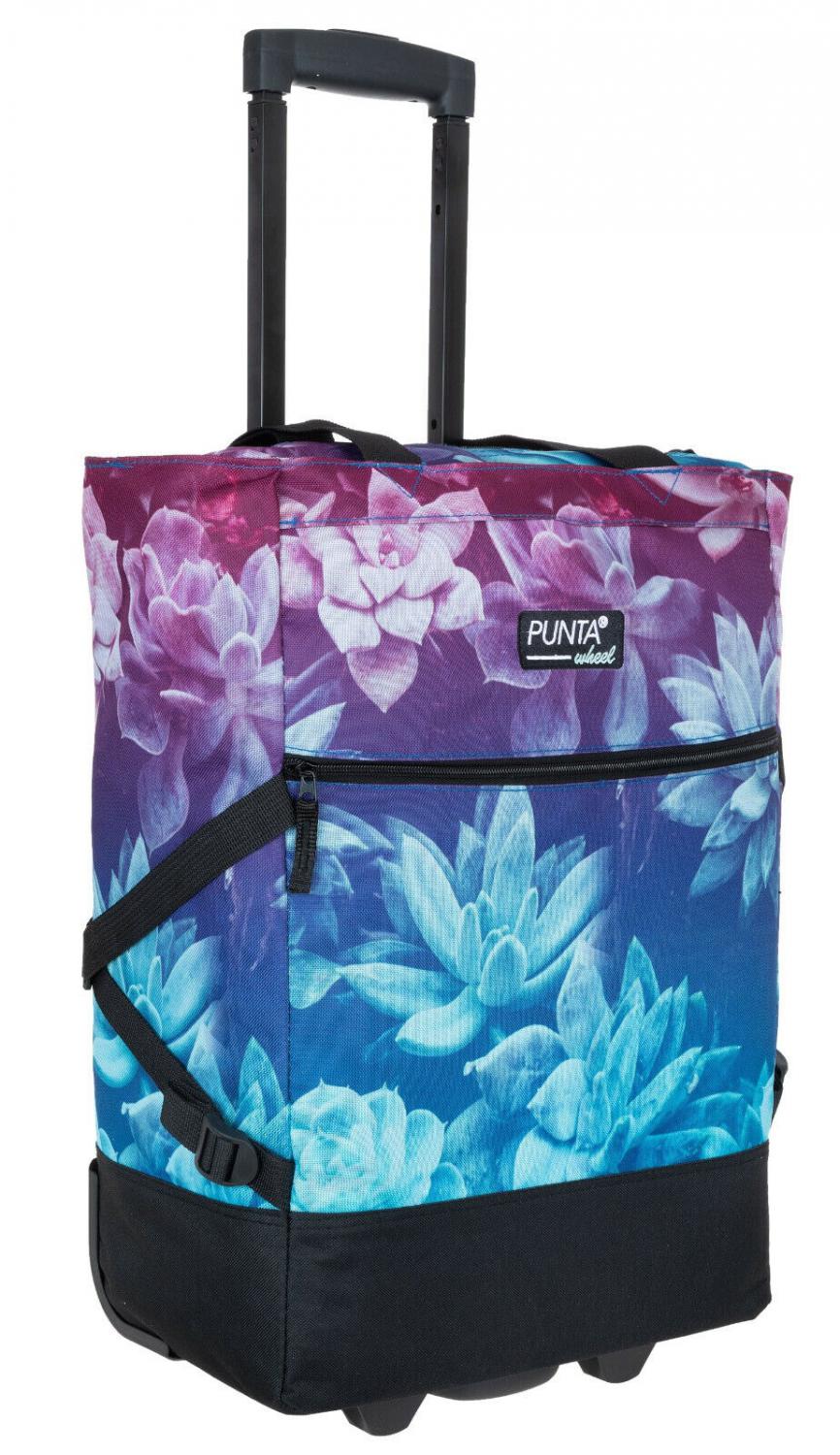 PUNTA Wheel Nákupní Taška Na Kolečkách 10008-5020 Modro-bílá | Bags