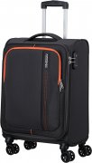 AMERICAN TOURISTER Malý černý cestovní kufr - kabinové zavazadlo Sea Seeker Spinner 55/20 TSA charcoal grey 146674-1175