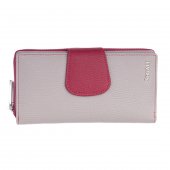 SEGALI Dámská peněženka kožená SEGALI 7617 B grey/viva magenta