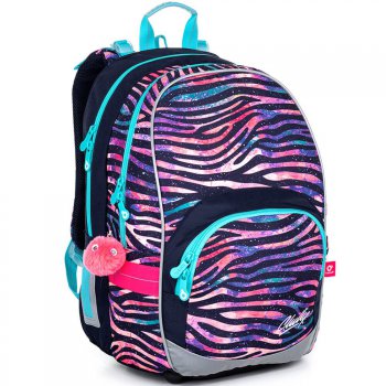 Topgal Dívčí školní batoh zebra KIMI 21010