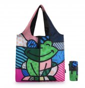 Bagmaster Skládací nákupní taška na zip SHOPPING BAG 22 D FROG - barevná kabelka
