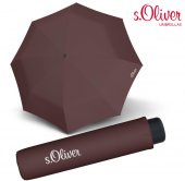 s.Oliver Skládací deštník Mini Smart uni maroon brown 70963SO301